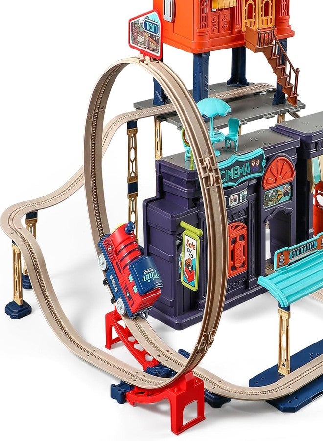 SKYBUCKET Kidsity trainracks Toy 191+ PCS tracklay setor Boys & Girls GED 4-6, Build Your Own City, Toddler Birthday Gift - Image 4